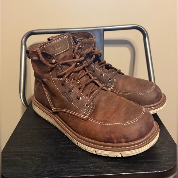 Keen Shoes - KEEN Utility Womens 10 Wide Leather Work Boots Brown EH Rated ASTM